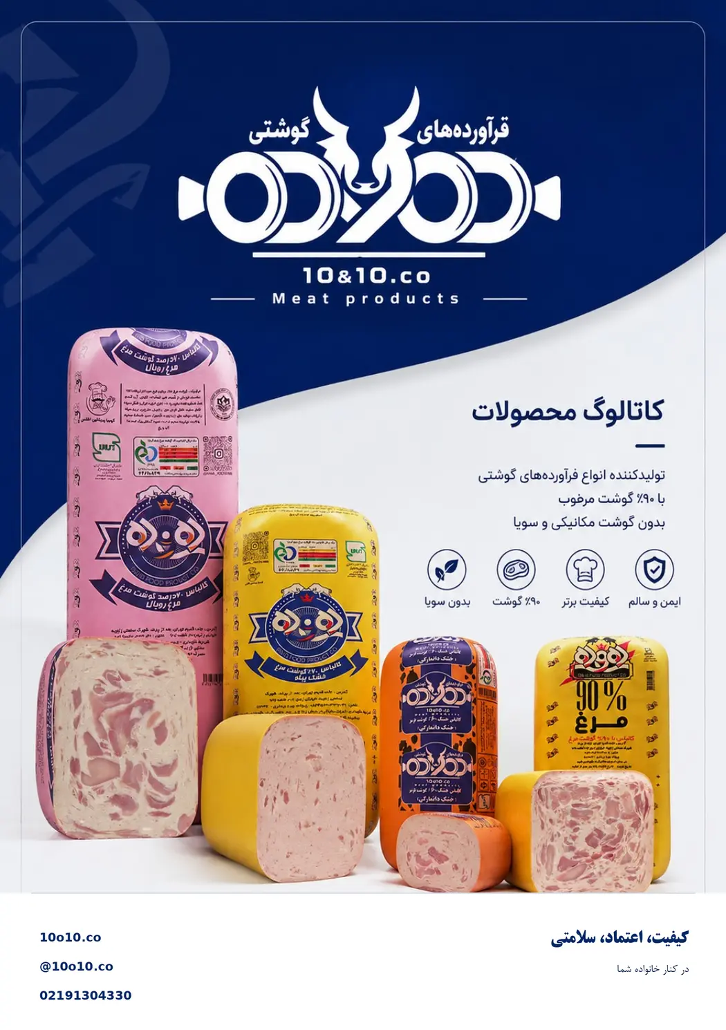 جلد کاتالوگ محصولات ده و ده